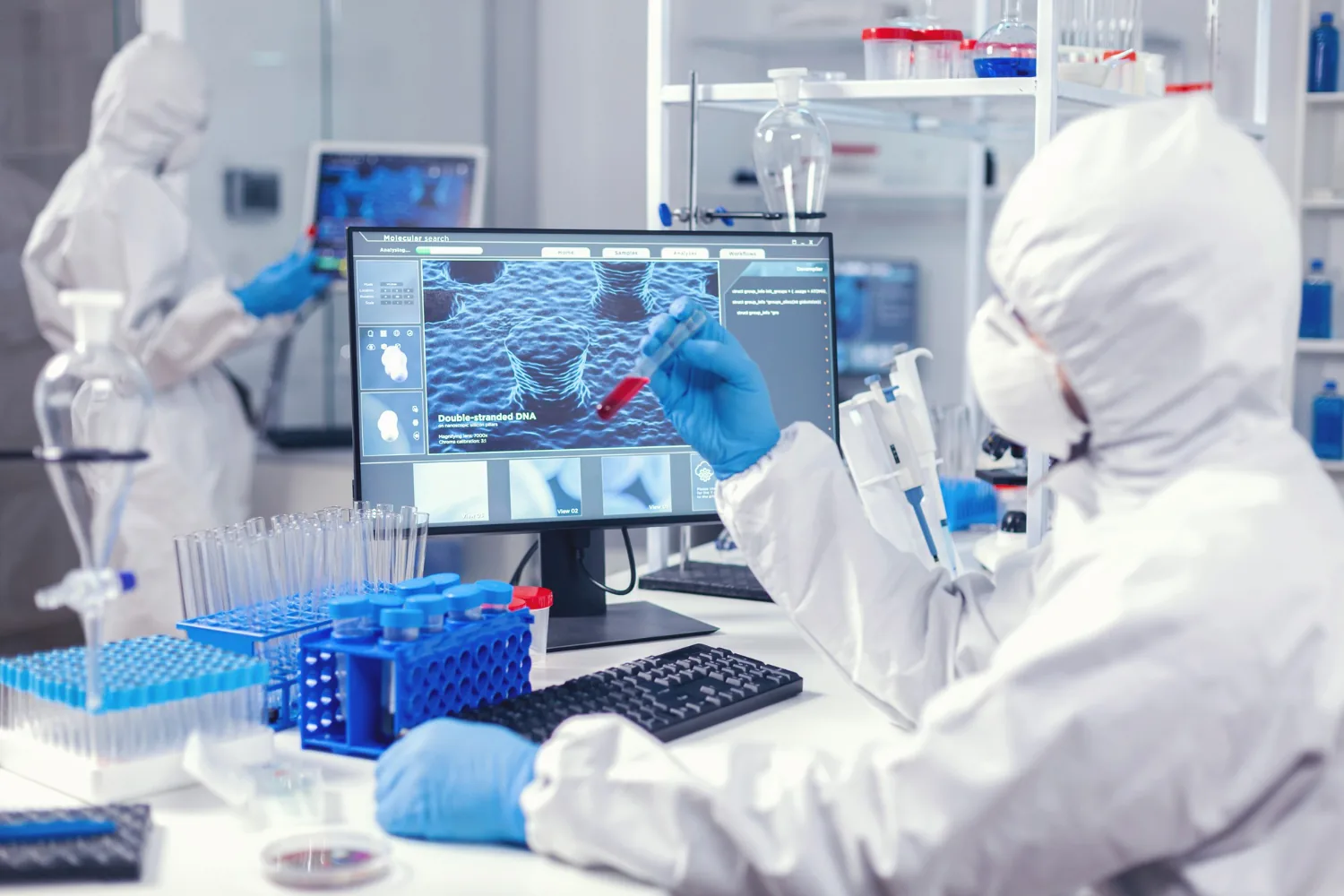 Pharmaceutical lab — temperature-controlled, GDP-compliant freight.