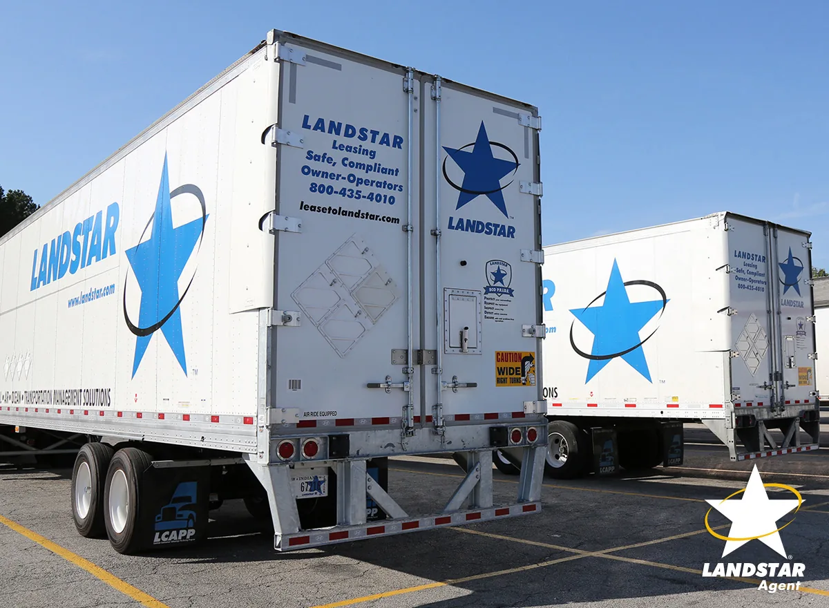 Trailer fleet staged for FTL assignment.